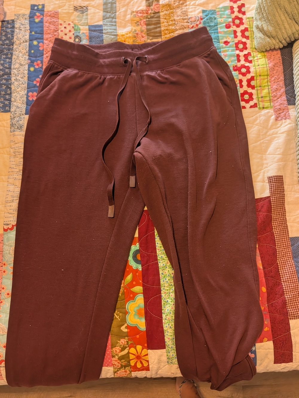 Athletic Works Maroon Drawstring Joggers